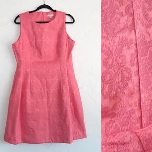 Eva Mendes pink sleeveless sheath dress size 16